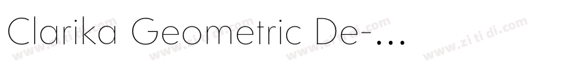 Clarika Geometric De字体转换